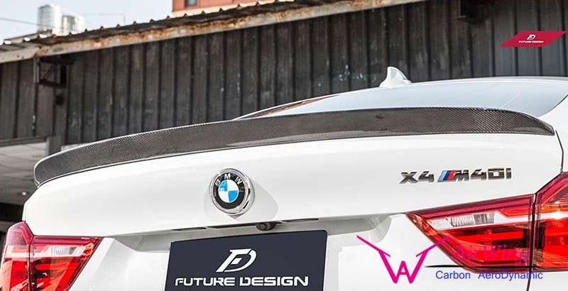 BMW F26 X4 - 3D style carbon trunk spoiler 03
